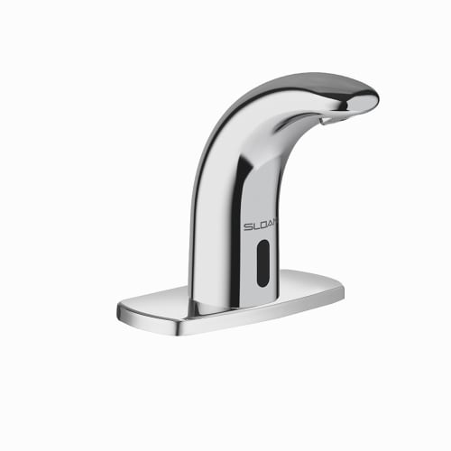 Sloan Valve Optima® Sensor Centerset Bathroom Sink Faucet, 0.5 gpm, in Polished Chrome